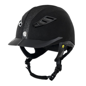 Back On Track EQ3 Lynx Glitter Ridehjelm Sort/Sand