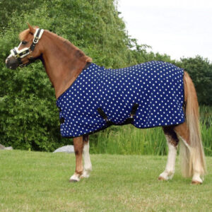 Dotty fleecedækken til shetty, pony & hest - Noble Navy - 125cm - 5'9"